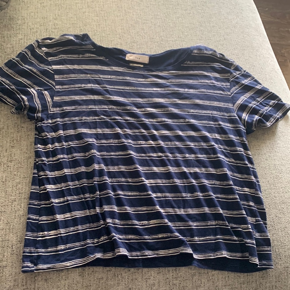 Striped cropped t-shirt size medium